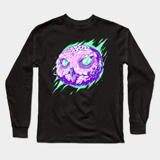 Owl Head illustration Long Sleeve T-Shirt